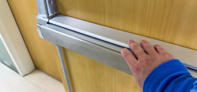 Installing a Push Bar on a Door Brigham City